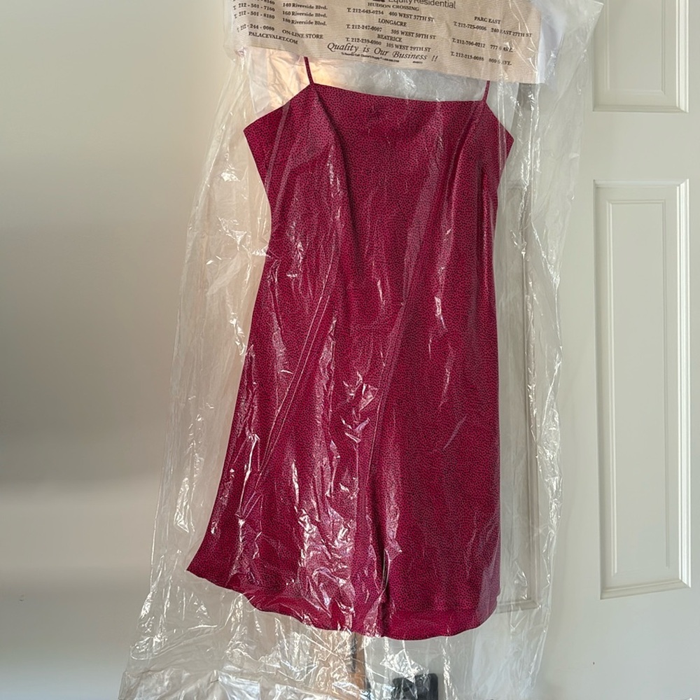 Bev & Bridge silk speckled mini dress